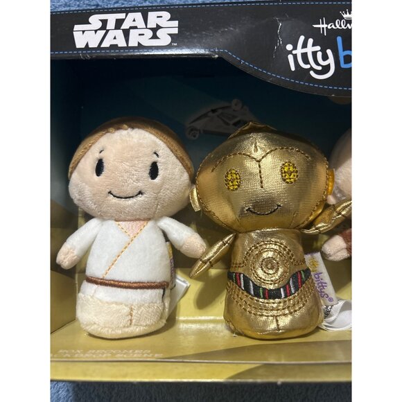 Hallmark Itty Bittys Star Wars Collector Set Luke C-3PO Jawa Obi-Wan 4.5” Plush - Picture 2 of 3
